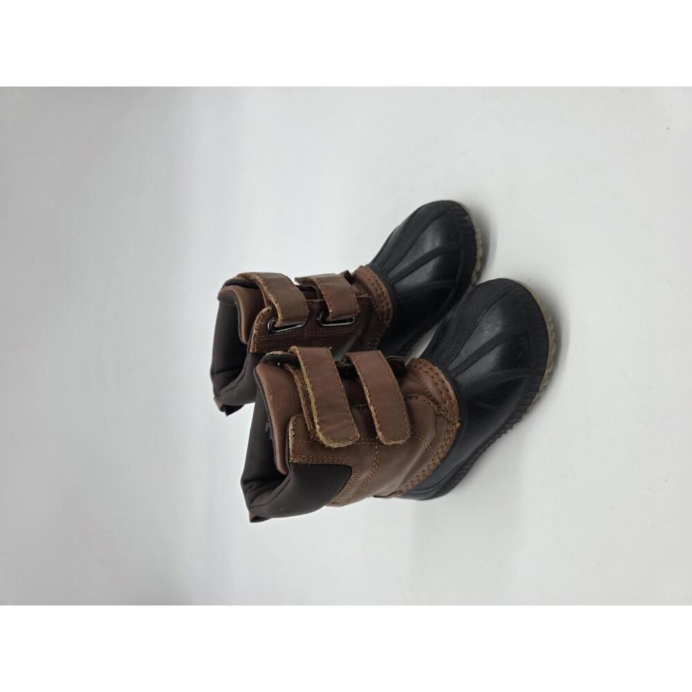 Gap - GUC - Boys Size 7T / 8T - Winter Boots with Velcro Straps and Brown Lining